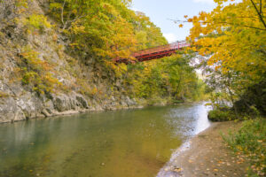 定山渓温泉の紅葉