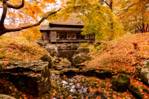 旧岩船氏庭園(函館香雪園)の紅葉