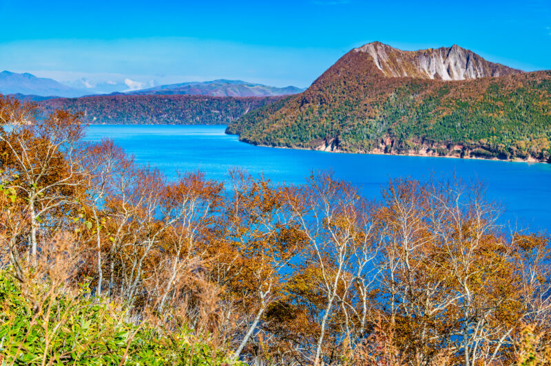 摩周湖の紅葉