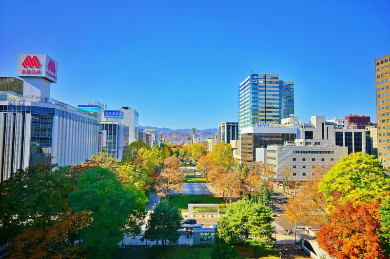 大通公園の紅葉