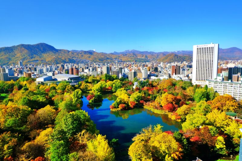 中島公園の紅葉