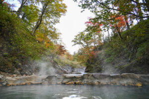 然別峡野営場鹿の湯