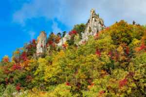 層雲峡温泉の紅葉