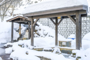 定山源泉公園冬