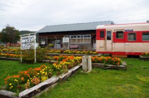 上興部鉄道資料館裏