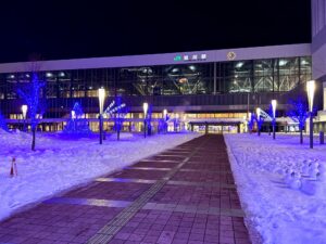 あさひかわ街あかりイルミネーション 旭川駅前